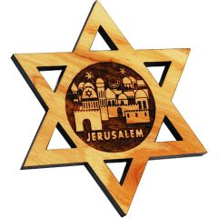 Star of David Jerusalem Fridge Magnet