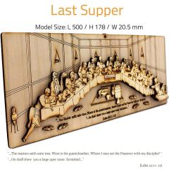 LAST SUPPER | DIY Wood 3D Puzzle | Educational Self Assembly Craft | Made in the Holy Land
