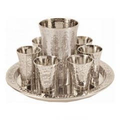 Communion Cups - Anodized Aluminum 8 Piece Lord's Supper Set - Blue