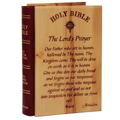 King James Bible - Olive Wood - The Lord's Prayer - Made in the Holy Land