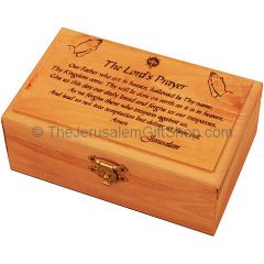 Medium Olive Wood 'The Lord's Prayer' Box