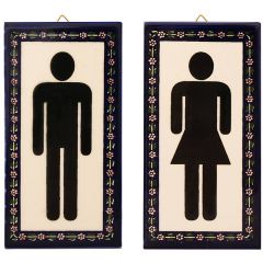 Armenian Ceramic Men's & Women's Door Signs