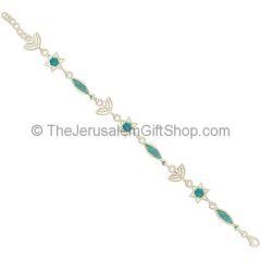 Messianic 'Grafted In' Silver and Opal Bracelet