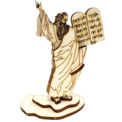 Wooden Ten Commandments - Moses Kit | DIY Wood 3D Puzzle | Educational Self Assembly Craft | Made in the Holy Land