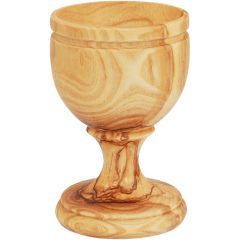 Olive Wood communion cup with stem