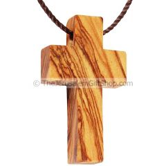 Olive Wood Cross Pendant