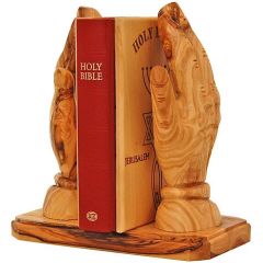 Praying Hands Bible Stand - Olive Wood
