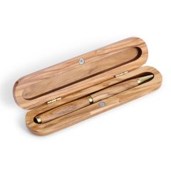 Olive Wood Pen from Bethlehem in Display Box