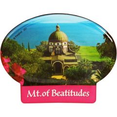 Oval 'Mount of Beatitudes' Fridge Magnet