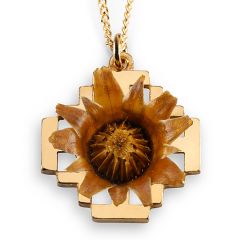 The Rose of Bethlehem Goldfill 'Jerusalem Cross' Necklace