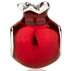 `GraceLet` Bracelet - Pomegranate Bead in glossy red