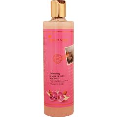 Exfoliating Shower Gel with Loofah - Wild Orchid and Almond Milk