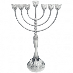 Silver Plated Antique Style Menorah