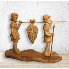 Joshua and Caleb - Fruit of the Land in Olive Wood 