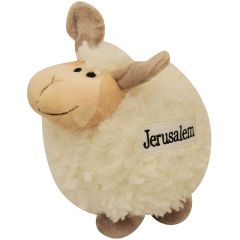Stuffed Lamb Kids Toy with 'Jerusalem' - Holy Land Souvenir