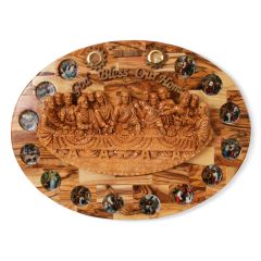 The Last Supper - Large Olive Wood Plaque