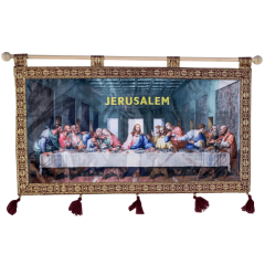 The Last Supper Wall Hanging - Burgundy