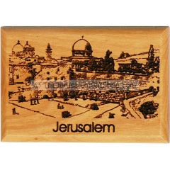 Olive Wood Magnet - The Western Wall