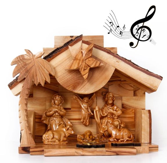 Musical Nativity from Olive Wood