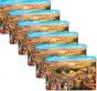 Set of 6 Placemats - Biblical Jerusalem Pilgrimage - Hebrew and English Scripture - Double Sided