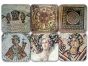 Ancient Mosaic Drink Coasters, Set of 6