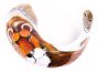 Ram's Decorated Shofar By Artist Sarit Romano - Lion of Judah