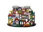 Yair Emanuel Laser Cut Hand Painted Shabbat Candle Holder – Jerusalem