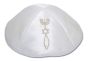 White Satin Grafted In Kippah