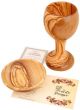 Large Communion Cup and plate from Olive Wood 