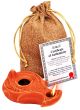 Biblical Clay Oil Lamp - Wise Virgins in Sackcloth Gift Bag - Be Ready!!!