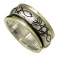 Sterling Silver and 9kt Gold Grafted In Ring