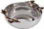 Yair Emanuel | Pomegranate Stainless Steel & Copper Bowl | Large