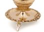 Christian Incense Burner from The Holy Land - Gold Brass Cross with 2 Charcoals