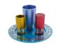 Yair Emanuel Anodized Aluminium Havdalah Set - Pomegranate Cut-Out - Multicolor