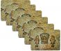 Set of 6 Placemats 'Tabgha' Loaves and Fish - Jesus's Miracle - Mosaic