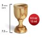 "Do This in Remembrance of Me" Olive Wood Bread Tray & Two Olive Wood Cups with Stem made in Bethlehem 