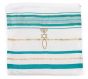 'Grafted In' Messianic Prayer Shawl Tallit - Turquoise and Gold