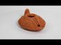 Herodian Biblical clay oil lamp and Flask of Olive Oil Handmade and Decorated like in Jesus’ time in Jerusalem A Faith Gift