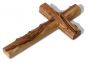Olive Wood Cross with Rosary