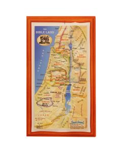 3D 'Touch Israel' The Bible Land - Twelve Tribes - Topographic Map Magnet - 6 inch