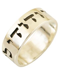 Ani ledodi Vedodi Li - I Am My Beloved's - Enamel Style Ring