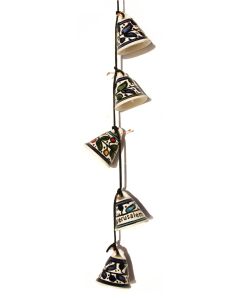 Armenian Ceramic Hanging Jerusalem Chimes - Five Bells