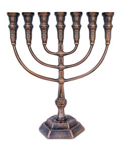 Holy Land Menorah - Bronze