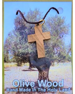 Olive Wood Cross Pendant
