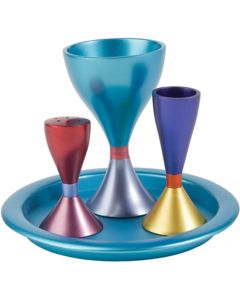 Yair Emanuel Havdalah Set from Anodized Aluminum with 4 Color Options