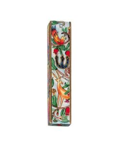 Yair Emanuel | Hand-painted Wooden Mezuzah | Creation Wildlife