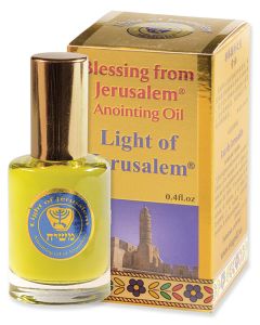 Blessing from Jerusalem &reg; 'Light of Jerusalem' Anointing Oil - Gold Line Prayer Oil - 12ml