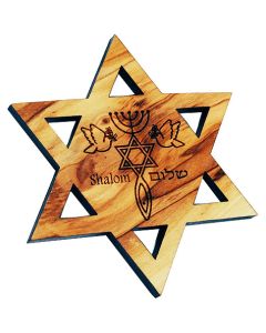 Star of David Grafted In Fridge Magnet