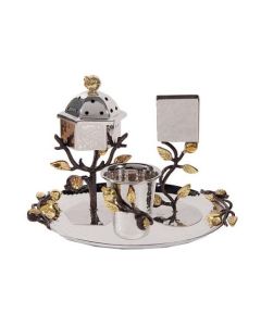 Yair Emanuel Havdallah Set - Stainless Steel - Pomegranates