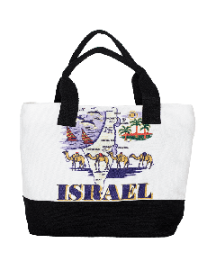 Israel Map Canvas Tote Bag 